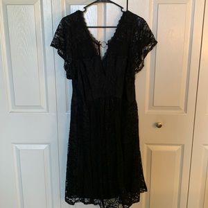 Torrid Black Lace Evening Dress, size 1 (equivalent to size 14/16 or 1X)